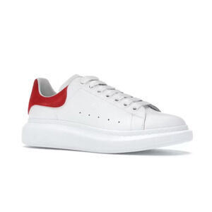 Alexander McQueen Oversized Low Top Chunky Sole Sneakers White Red Women EU 38.5